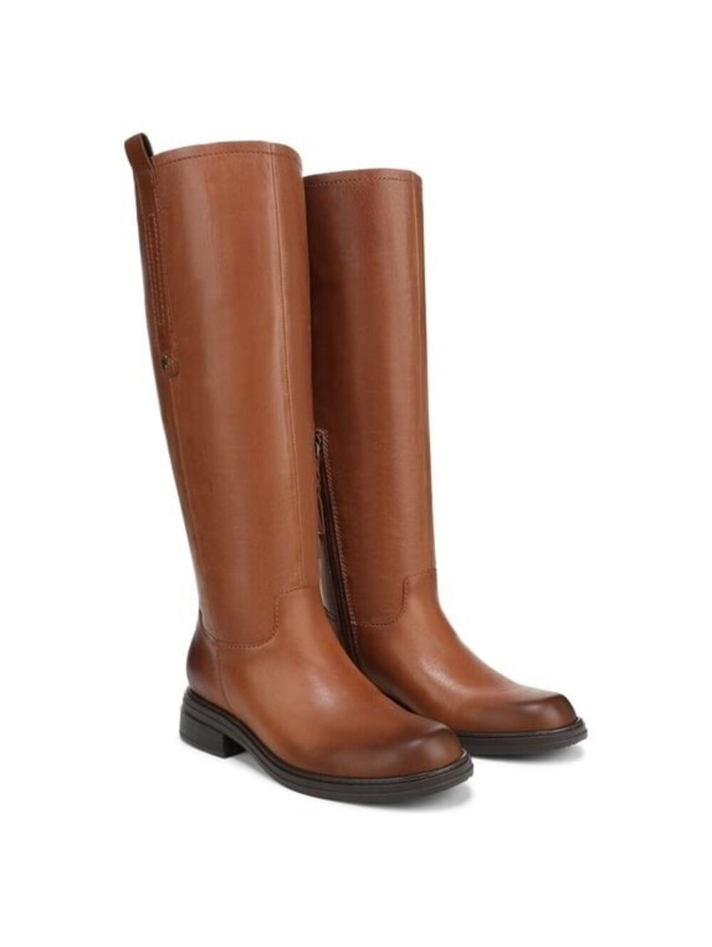 265$ Naturalizer Ontime Wide Calf Knee High Boots Women's Size 8.5 US Tea Brown